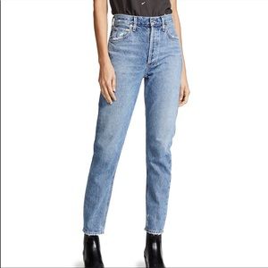 Agolde | Denim Jamie High Rise Classic Jeans in Passenger 24